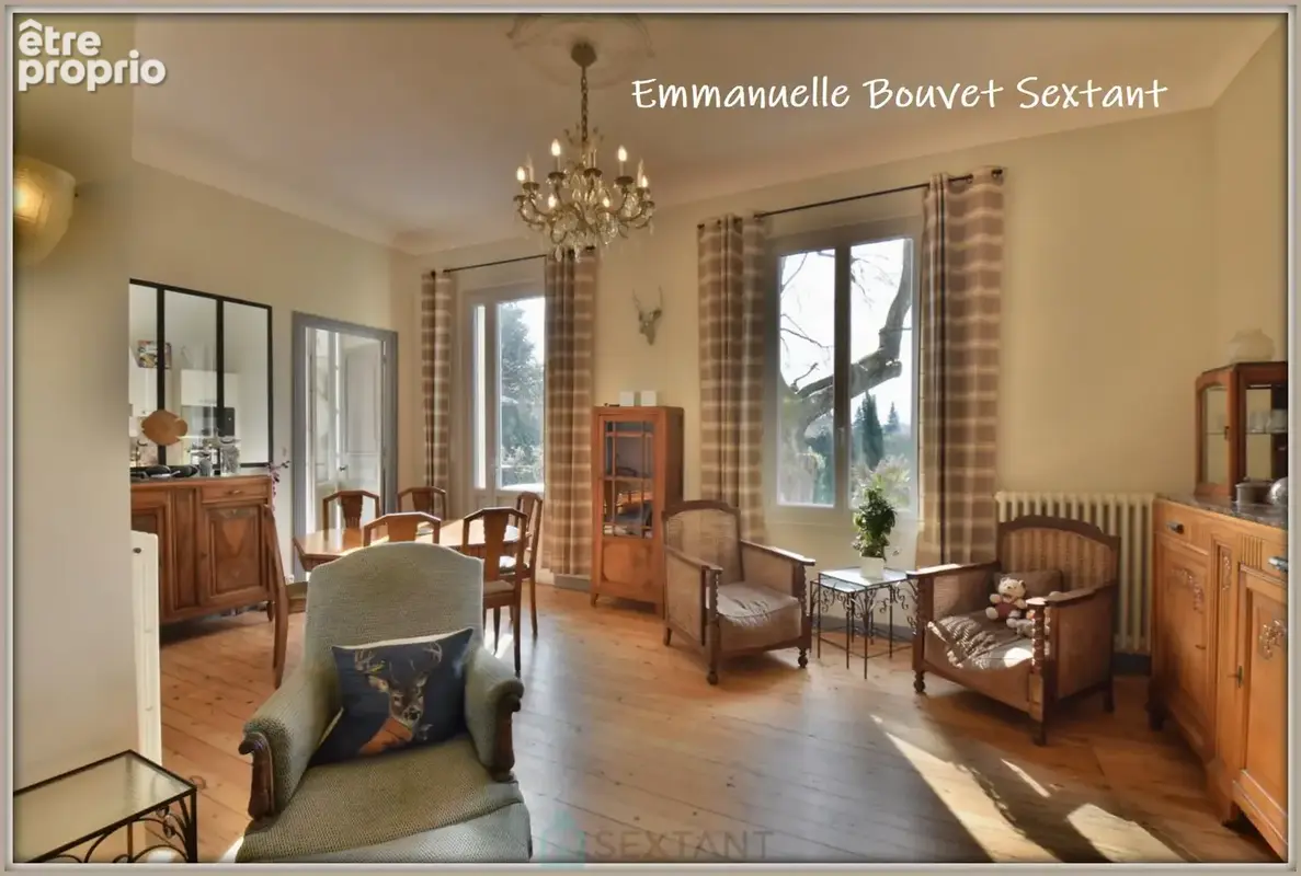 Superbe maison bourgeoise, proche Bergerac, très beaux volumes, jardin, garage, car-port, piscine, solarium, accès voie verte - photo 11
