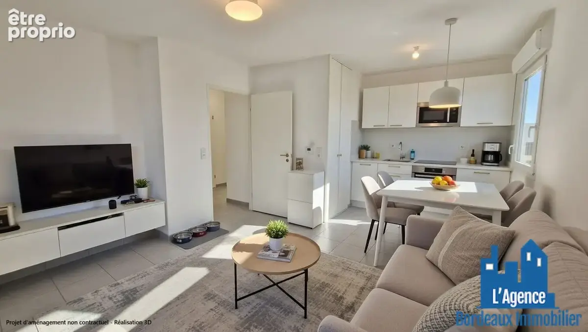 Exclusivité !! saint médard en jalles - cérillan - appartement type 2 - dernier étage - terrasse - parking sous - sol  !! sébast - photo 2