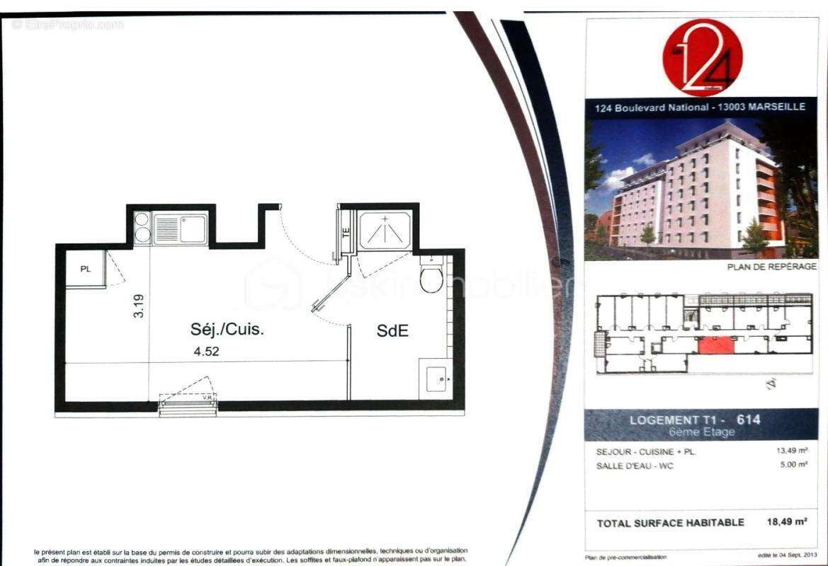 Appartement à MARSEILLE-3E