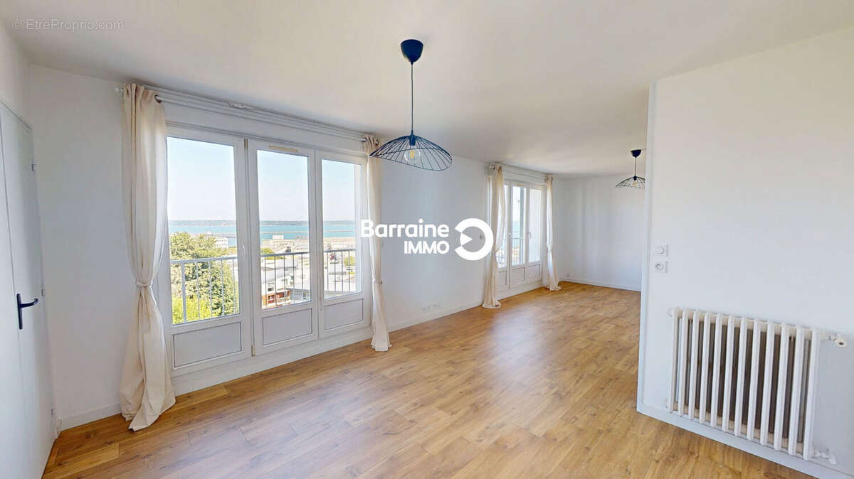 A vendre brest corniche appartement t4 ascenseur balcon vue mer - photo 3