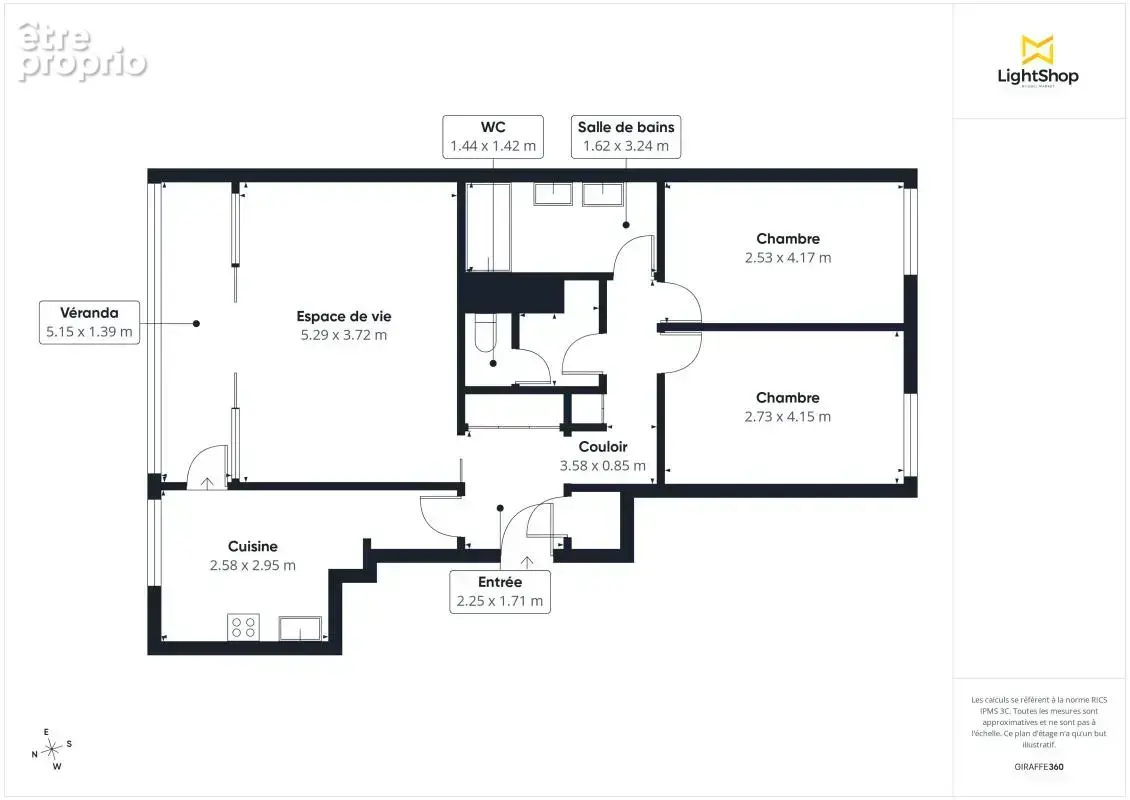 Appartement 3 pièces 69 m² avec loggia et vue dégagée - Rue du Général Leclerc, Franconville - photo 15