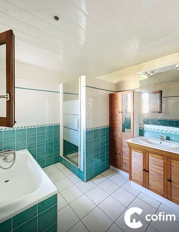 salle de bain de la maison 'libre' - Maison à LOURDES