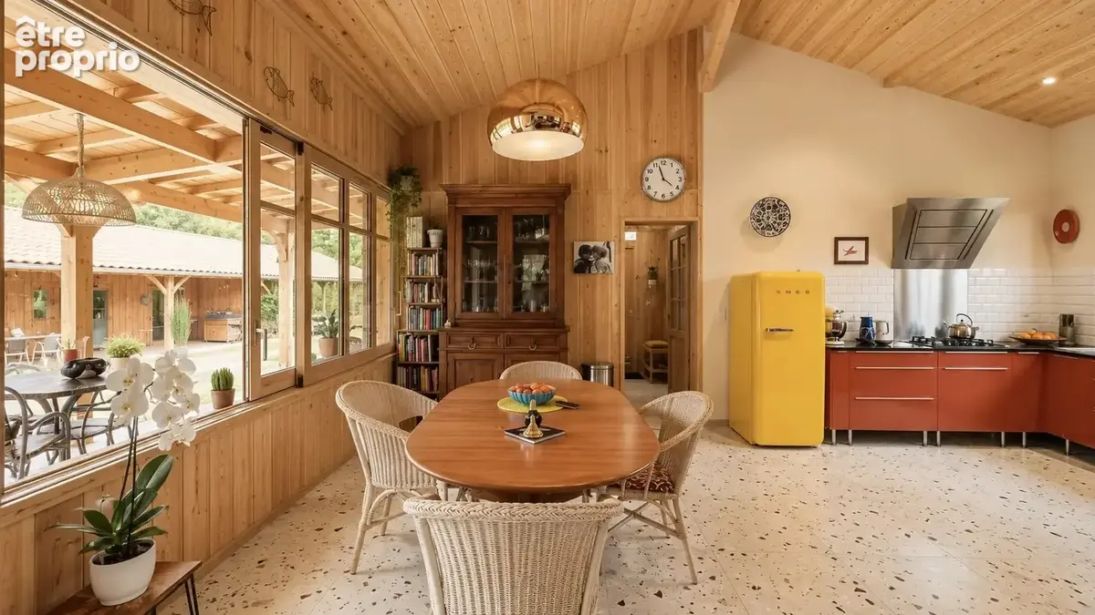 Ensemble immobilier dont villa ossature bois de type t4 de 165  +  dependance de 120 m2 - photo 6