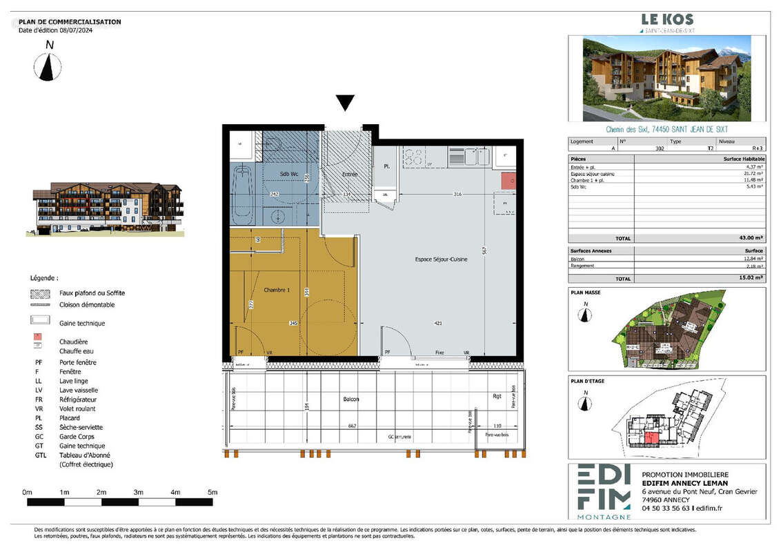 Appartement à SAINT-JEAN-DE-SIXT