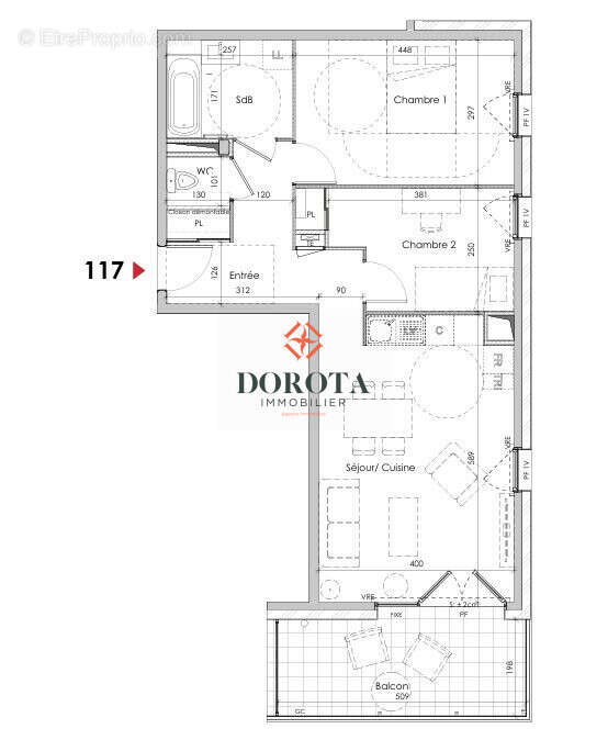 Appartement à CHALLES-LES-EAUX