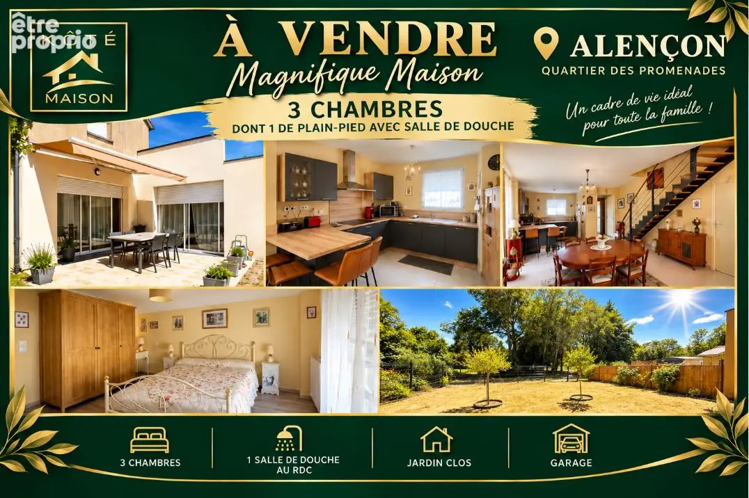 Alencon - quartier des promenades  - magnifique maison contemporaine - photo 1