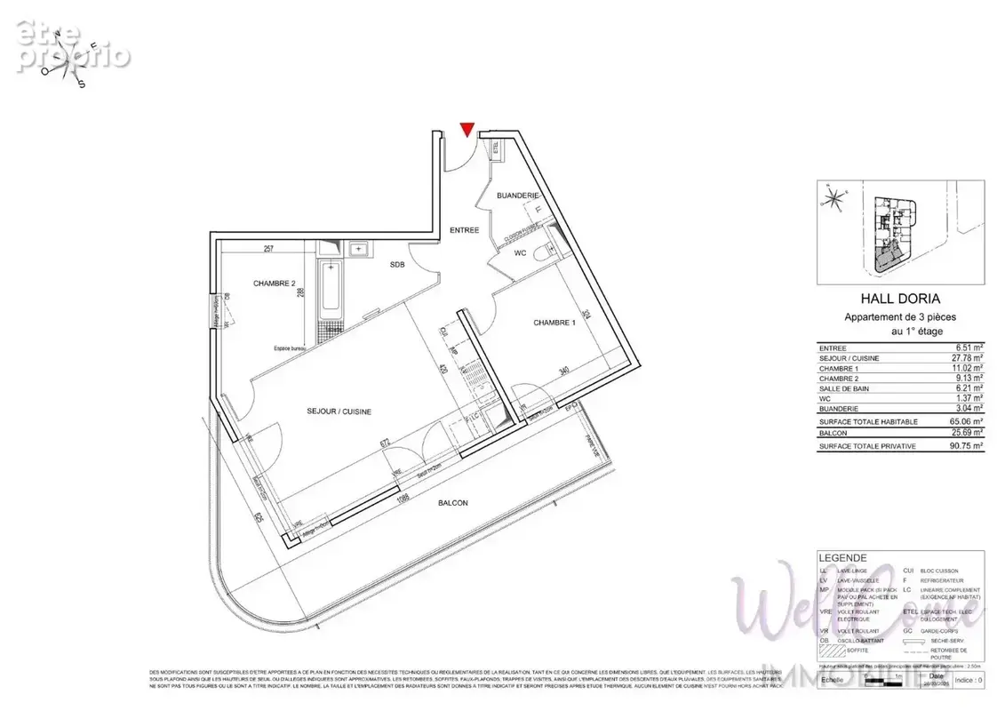 Appartement neuf T3 de 65m² (S/O) avec box inlcus à Cognin ! - photo 2