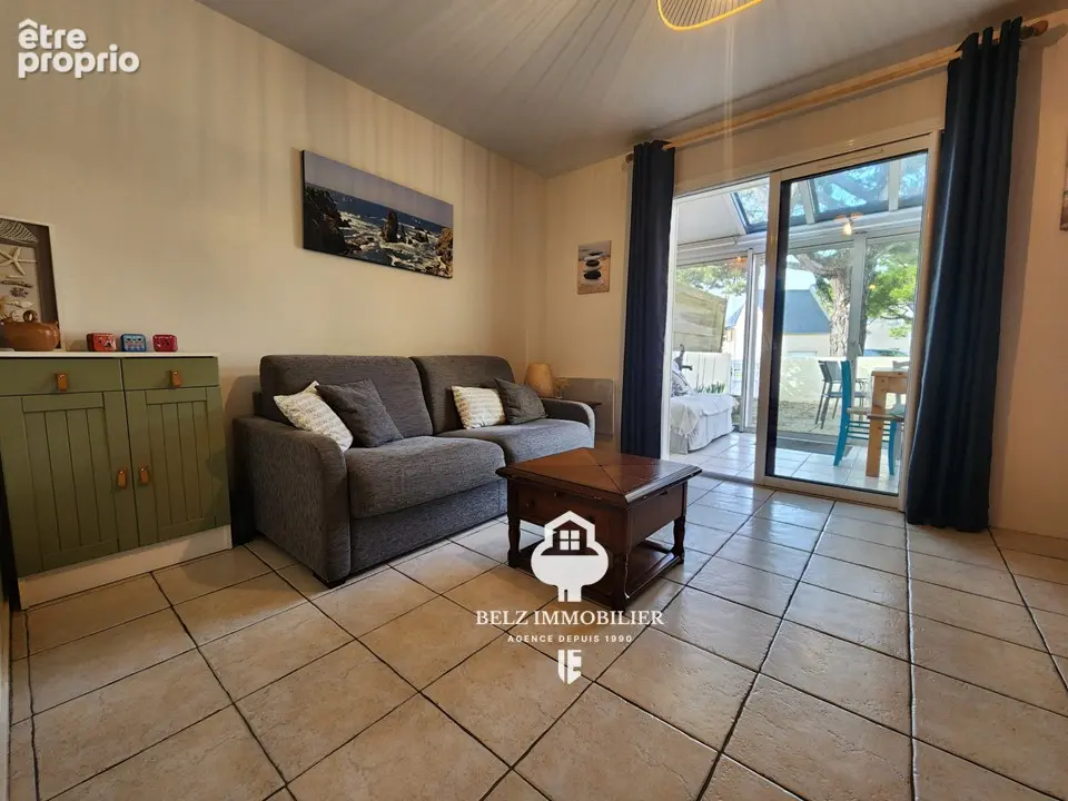 MORBIHAN SUD Proche de la mer et d'Etel Appartement Erdeven 2 pièce(s) en rez-de-jardin av ec véranda et terrasse - photo 3