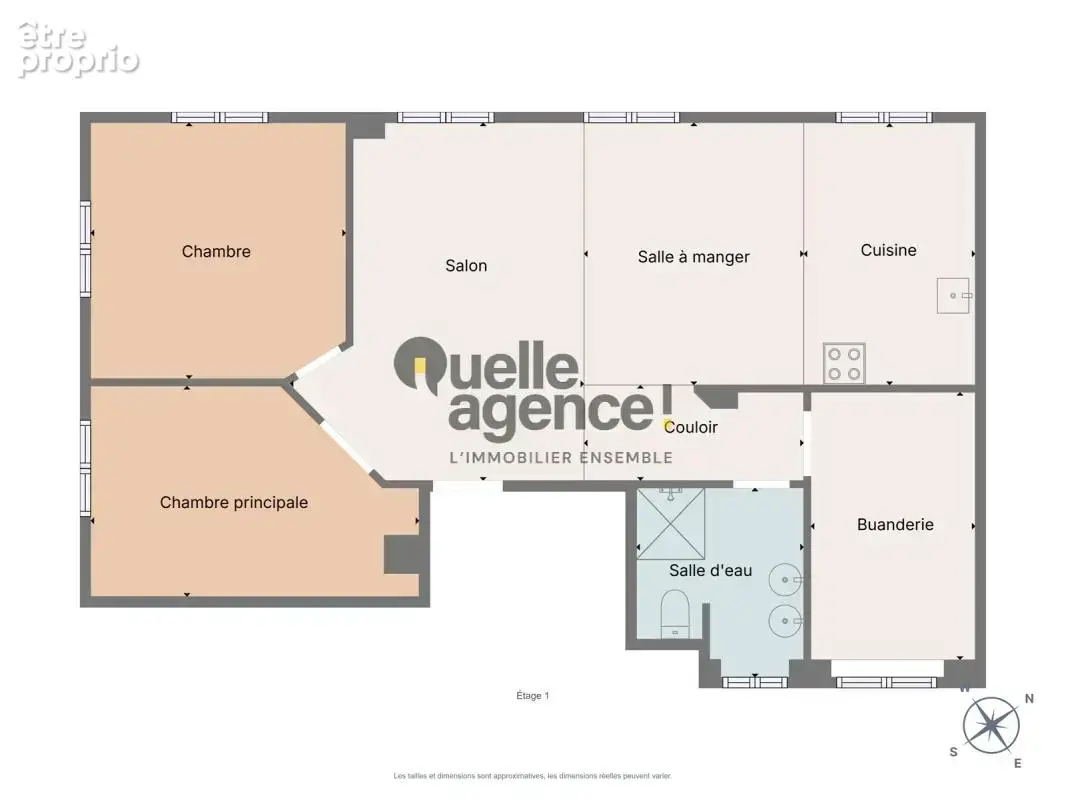 Appartement 2 chambres - Triangle d'Or - photo 2