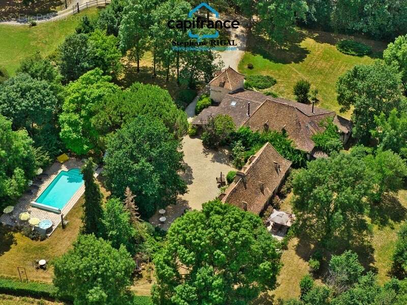 Propriete à vendre à Beaumontois en Périgord, Maison et gîte de 340m2 habitables sur 1,7ha avec piscine - photo 2