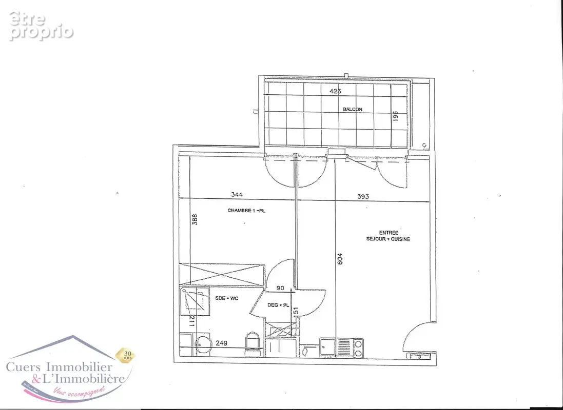 Cuers, appt t2 + terrasse + parking - photo 7