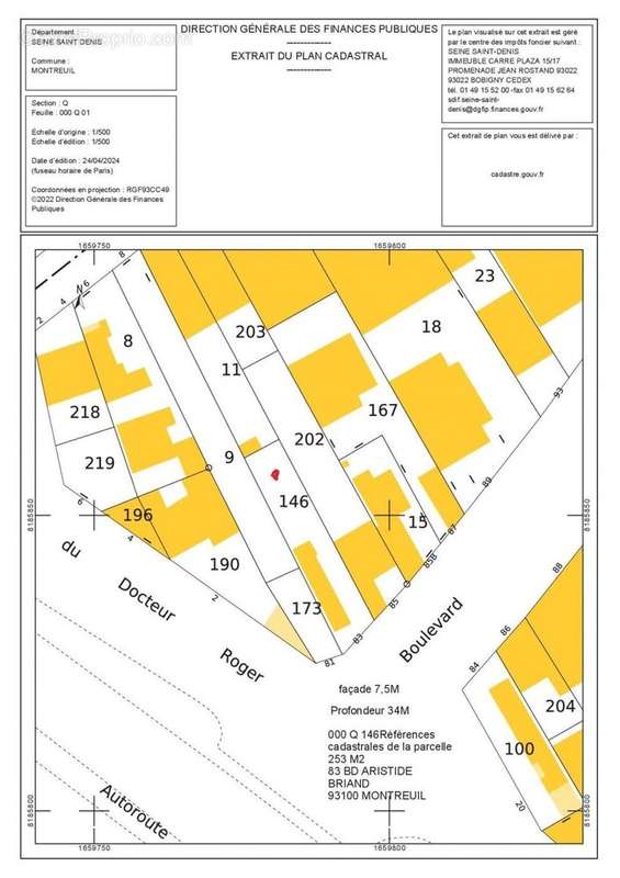 Terrain à MONTREUIL