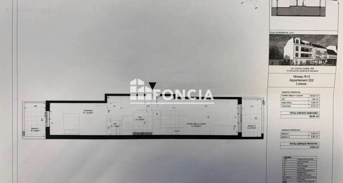 Appartement à SAINTE-GENEVIEVE-DES-BOIS