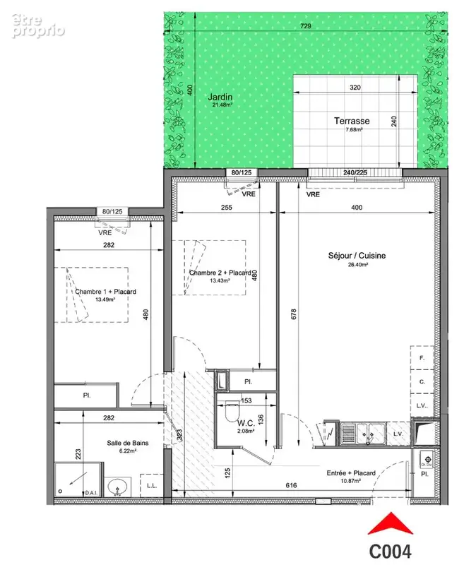 Appartement Pornichet 3 pièce(s) 72.5 m2 - photo 3