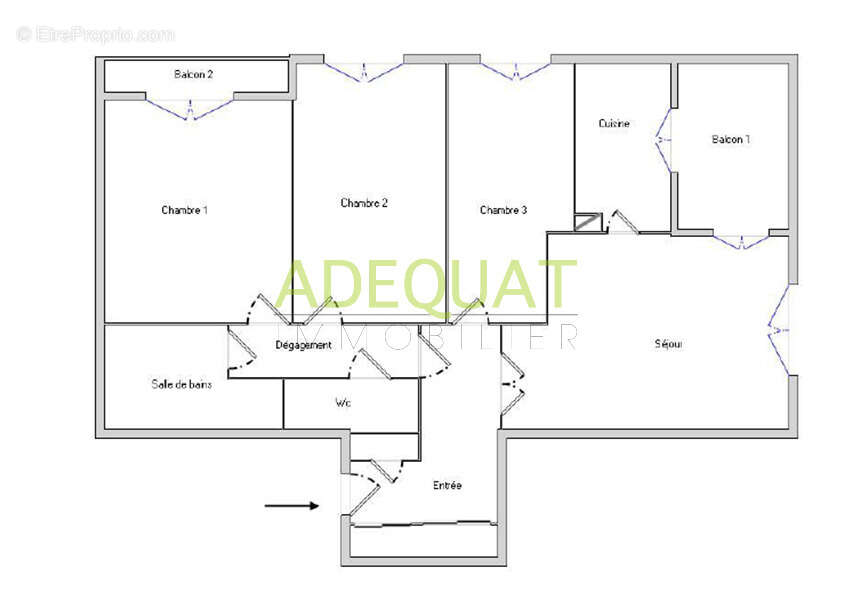 Appartement à L'ISLE-D'ABEAU