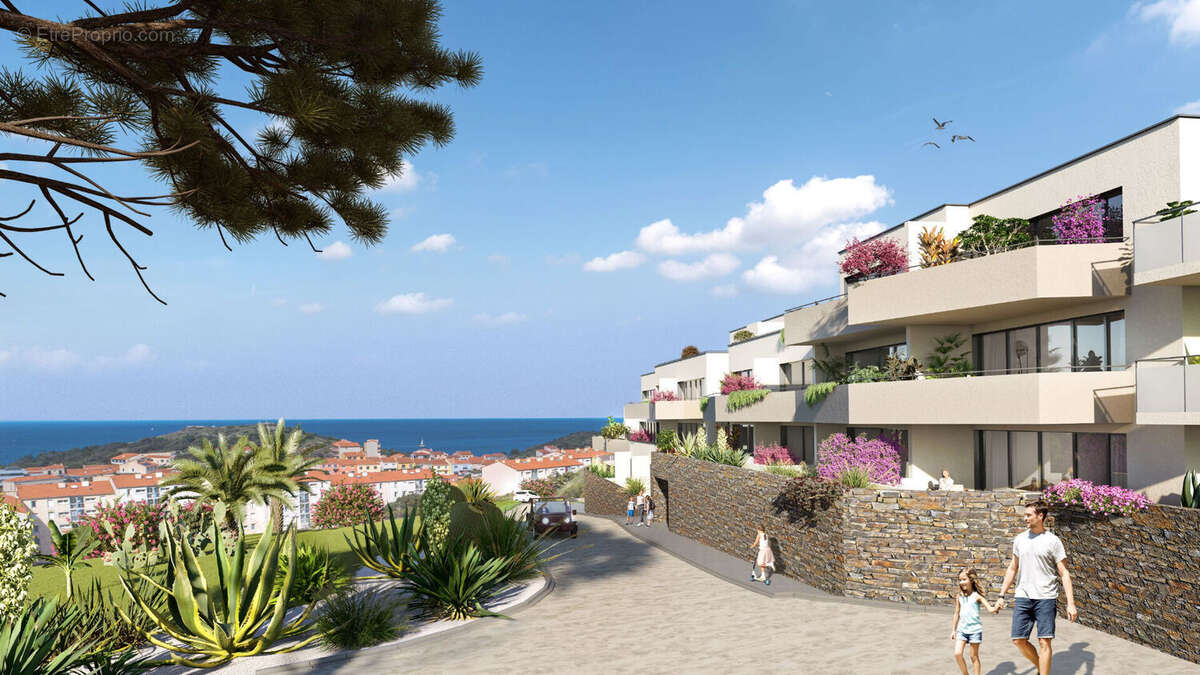Appartement Port Vendres 4 pièces de 81m² + 25m² de Terrasse vue mer + 2 parking sous-sol ! - photo 2