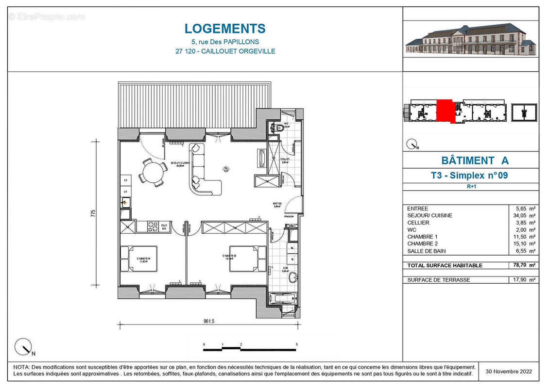 Appartement T3 lumineux avec terrasse et vue dégagée - photo 3