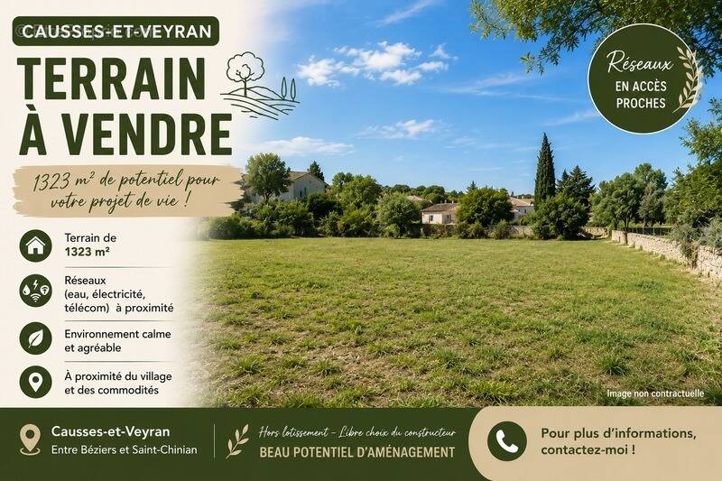 Terrain à CAUSSES-ET-VEYRAN