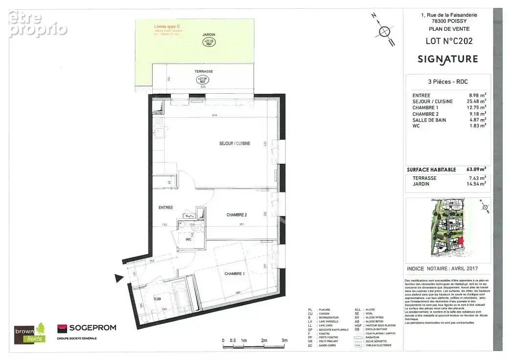 Appartement  3 pièce(s) - photo 9