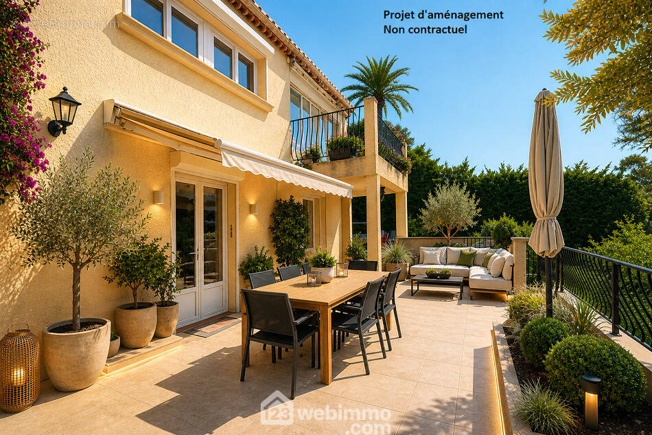 Grande terrasse conviviale, idéale pour recevoir en extérieur. - Appartement à FREJUS