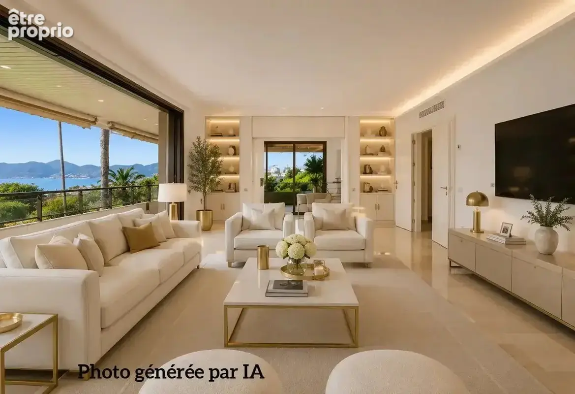 Cannes vente vaste appartement 6 pièces proche plages - photo 2