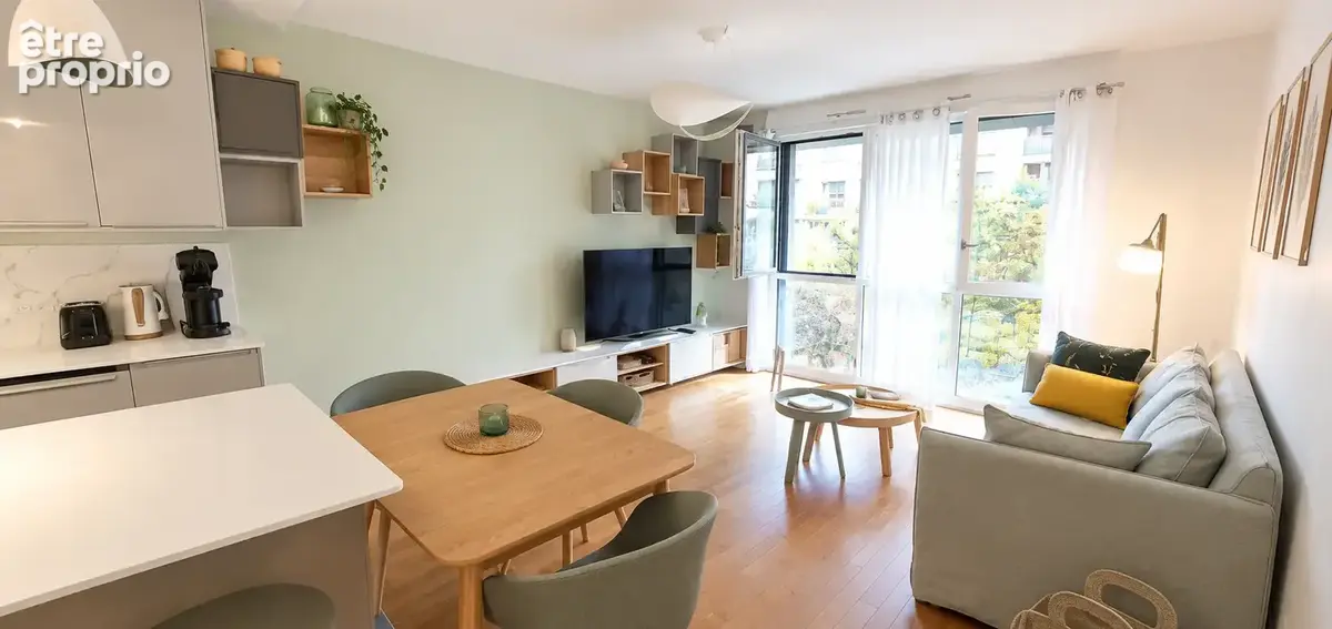 T152 - résidence signature   nouveau quartier des chantiers   3 pièces avec vue sur jardin et parking - photo 2