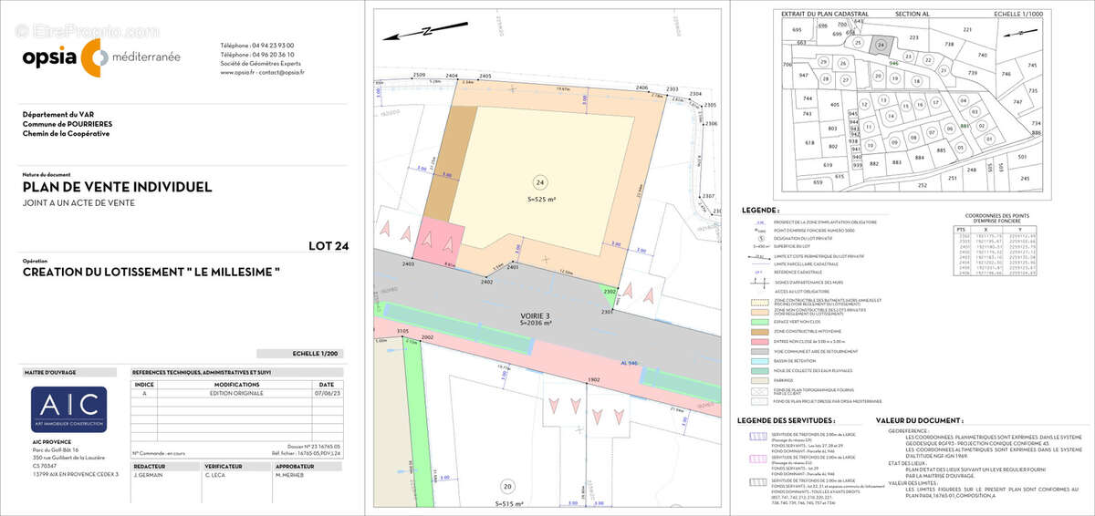 Terrain à POURRIERES
