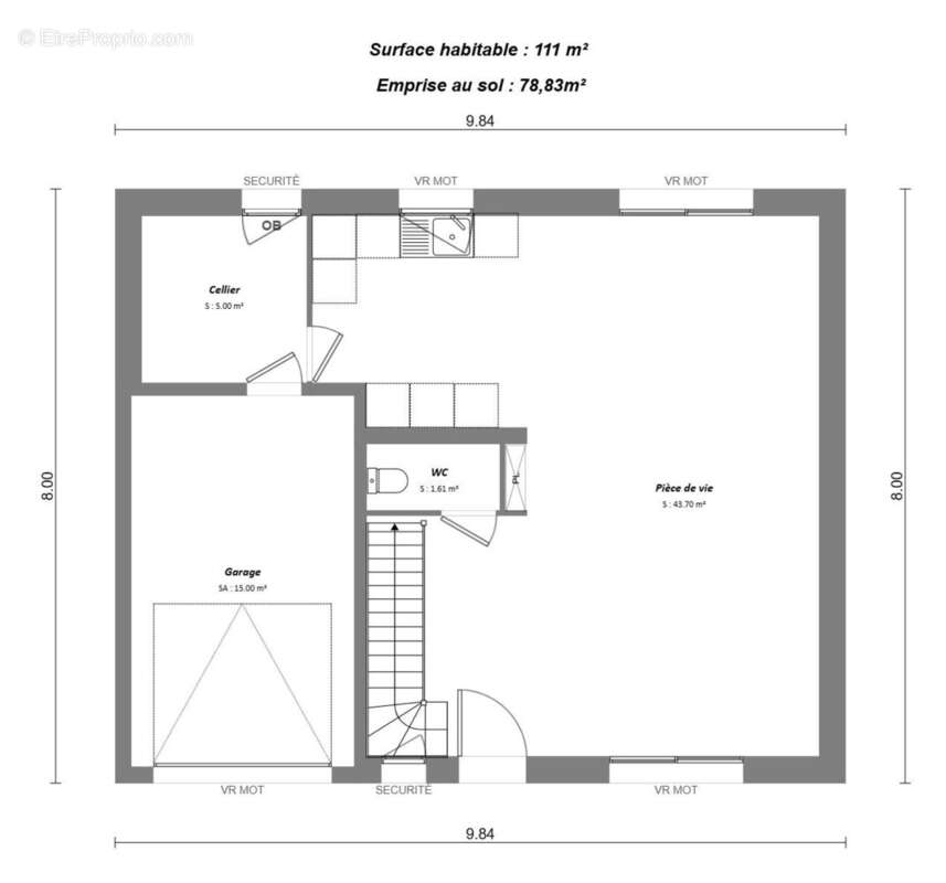Terrain 830 m² à Montlouis-Sur-Loire  - photo 3