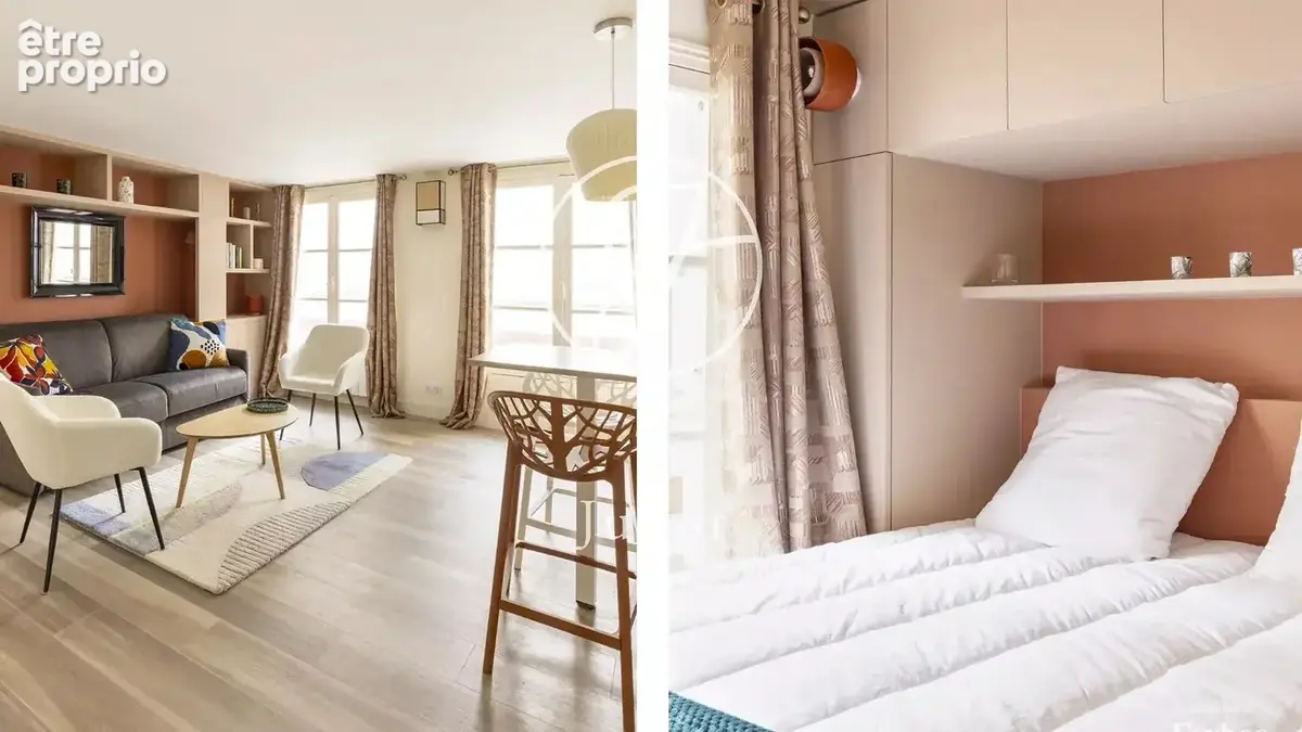 Paris 1er -  TUILERIES / PALAIS ROYAL / RUE DES PYRAMIDES - Appartement vendu loué - 2 pièces meublé - 29,43m² Carrez - 1 chambr - photo 11