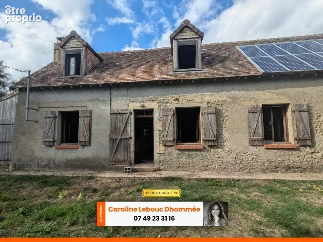 Longère en pierres 3 chambres à restaurer avec jardin et panneaux solaires en campagne - photo 2