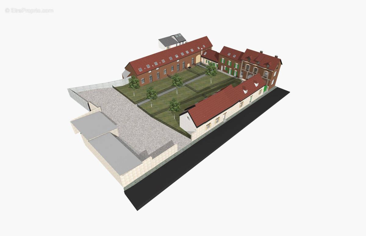 Ensemble de 9 lots sur un terrain de 2 709 m² 1 - Appartement à EPINEUSE