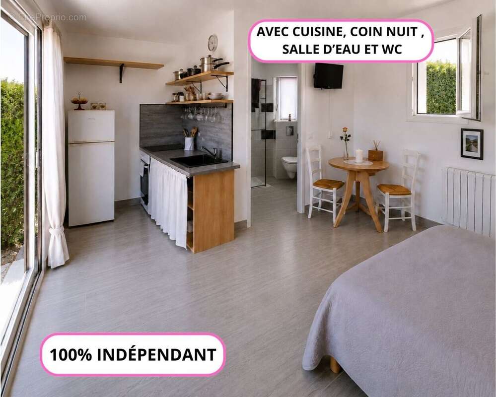Pavillon plan-pied + studio indépendant + dépendances - photo 17