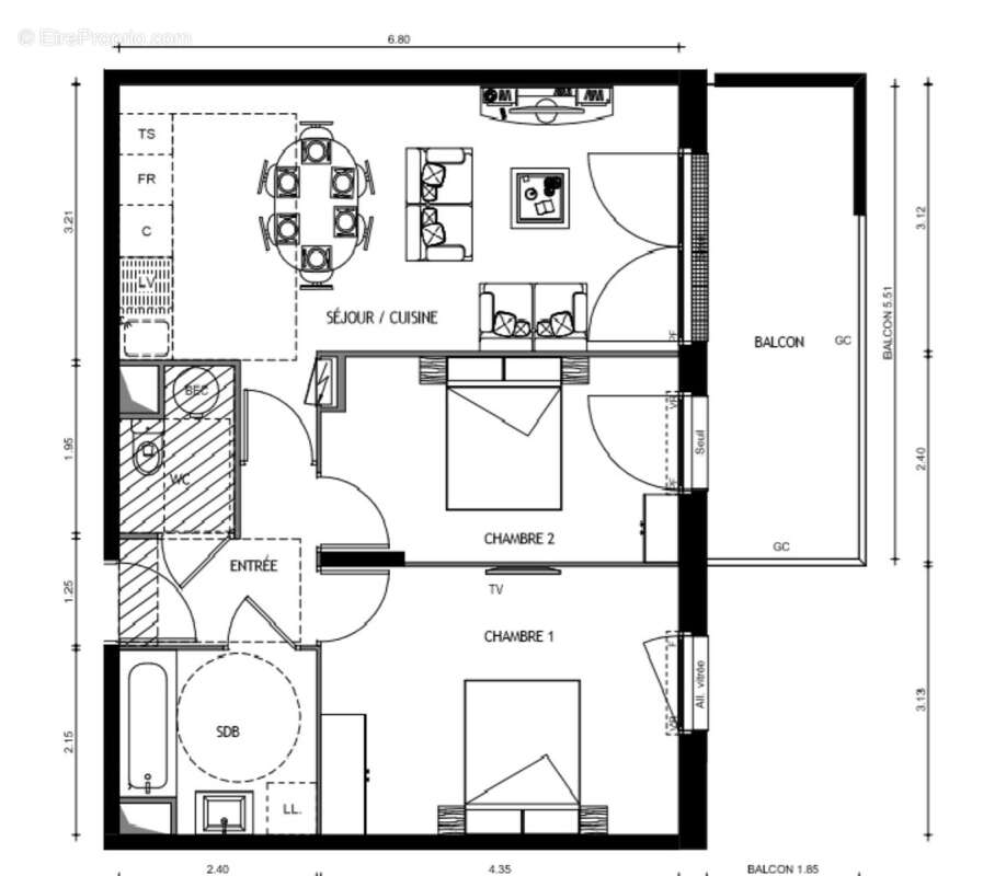 Appartement à GARGENVILLE