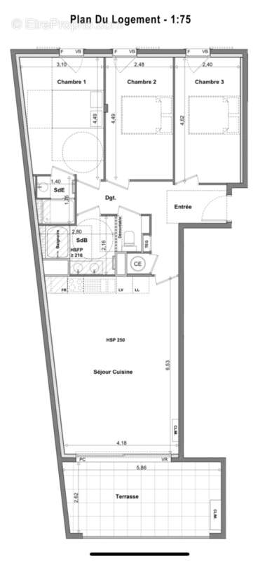 Appartement à LA CRAU