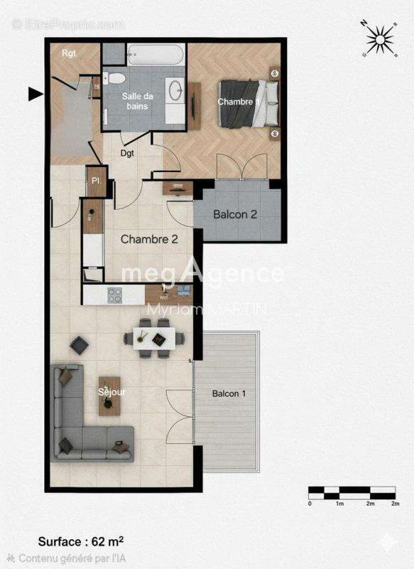 Appartement à EAUBONNE