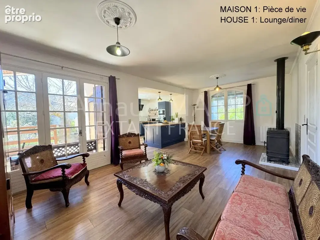 Imposant ensemble immobilier, 2 maisons attenantes, 8 chambres, grand jardin, piscine hors sol - photo 10