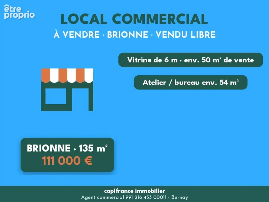 Local commercial 135 m² – vendu libre – brionne – emplacement n°1 - photo 3