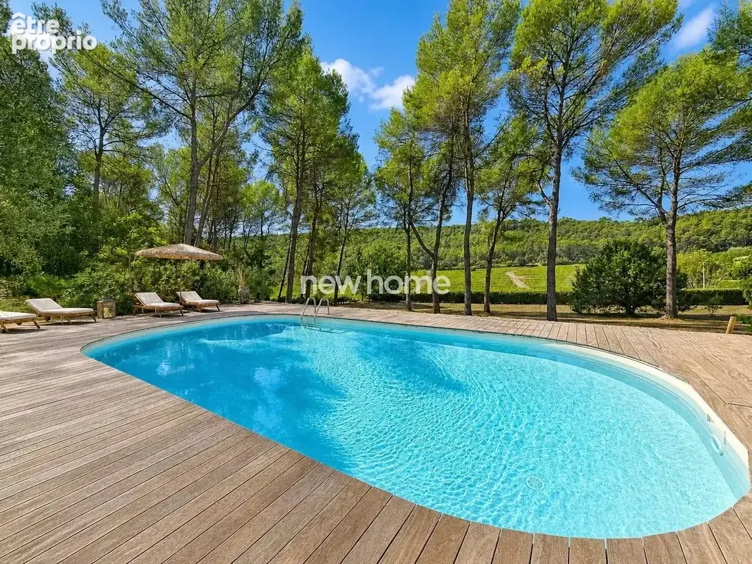 Lorgues – Propriété en pierre rénovée avec piscine et vue sur les vignes - photo 3