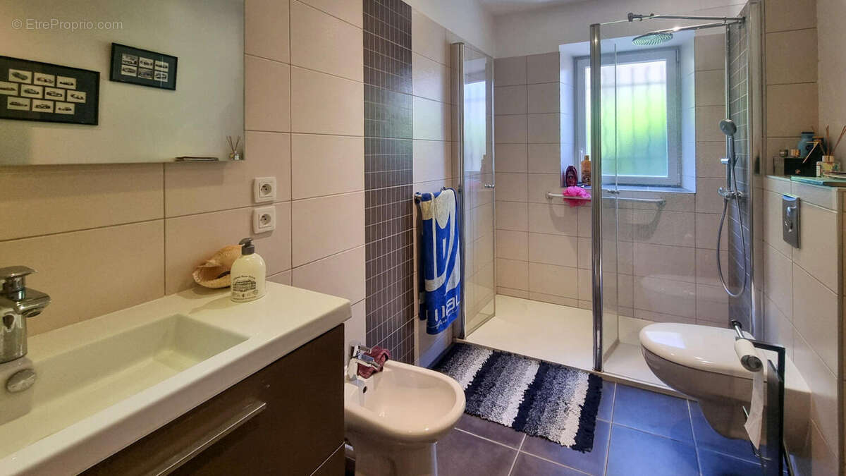 salle d&#039;eau rdc - Maison à BELVEZE-DU-RAZES