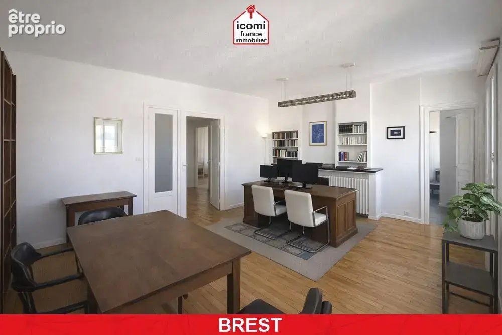 Finistere - brest (29200) - a vendre - appartement / bureau  -110 m² - quatres chambres possible - triangle d'or - proche cours  - photo 3