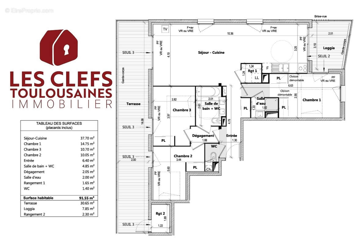 Appartement à TOULOUSE