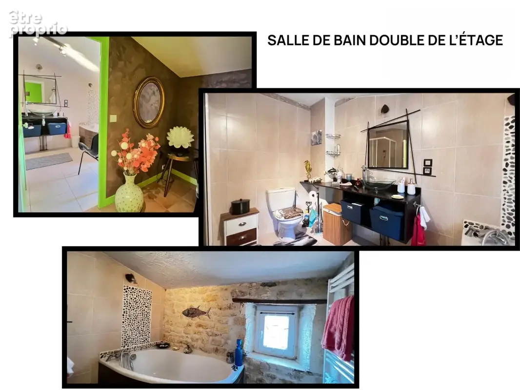 SALLE DE BAIN DOUBLE DE L'ÉTAGE