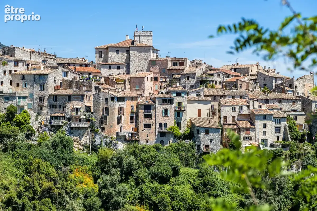 Tourrettes sur loup maison de village de charme avec vue mer, climatisation et 40 m2 de cave - photo 11