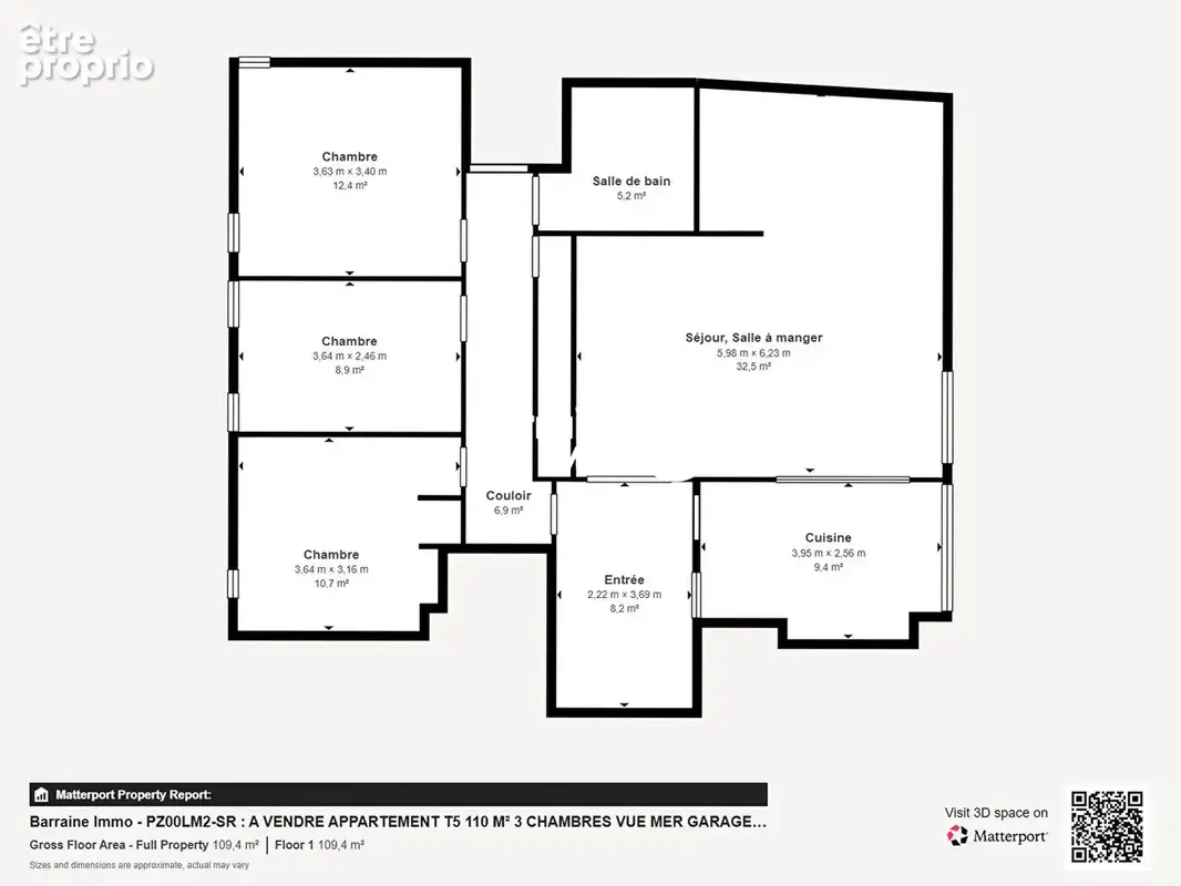 A vendre   appartement t5   110 m²   3 chambres   vue mer   garage   ascenseur - photo 17