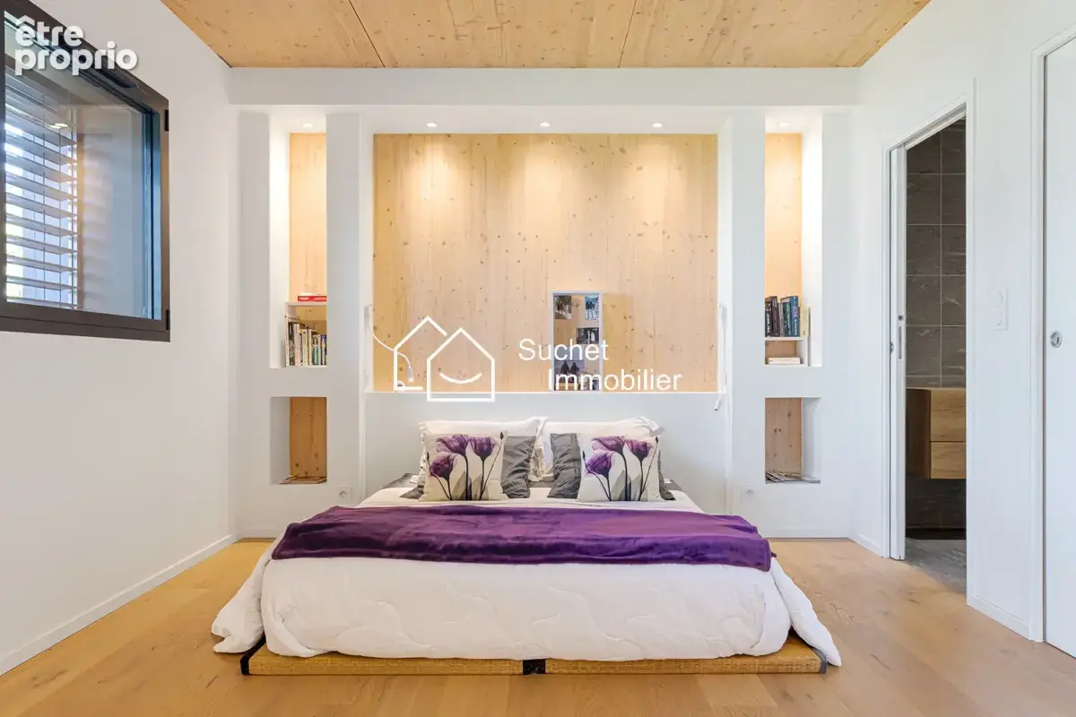 Annecy-le-Vieux, proximité Albigny   Maison d'architecte bioclimatique avec ascenseur & rooftop - photo 13