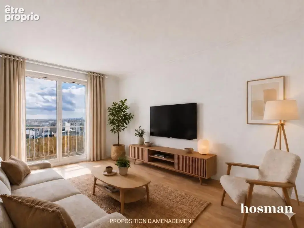 Dernier étage avec balcon plein sud ! Appartement 3 pièces de 64 m² avec parking et cave - Boulevard Chanzy, Montreuil - photo 2