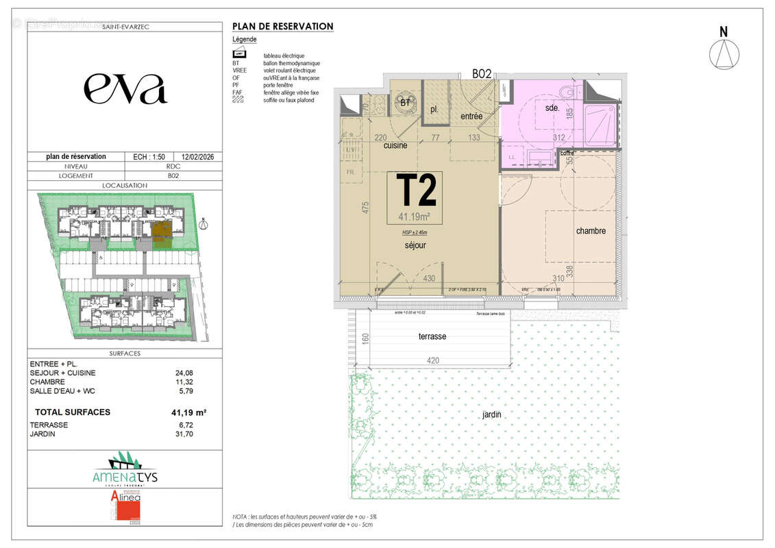 Appartement à SAINT-EVARZEC