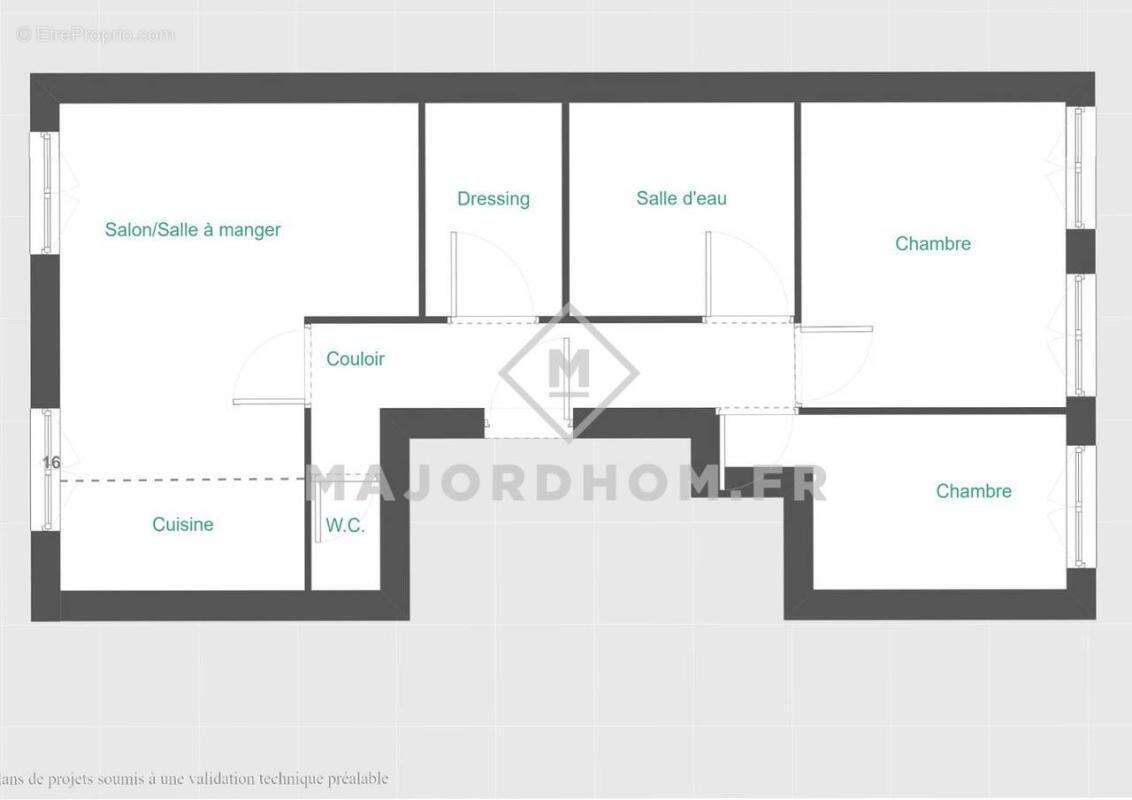 Appartement à MARSEILLE-1E