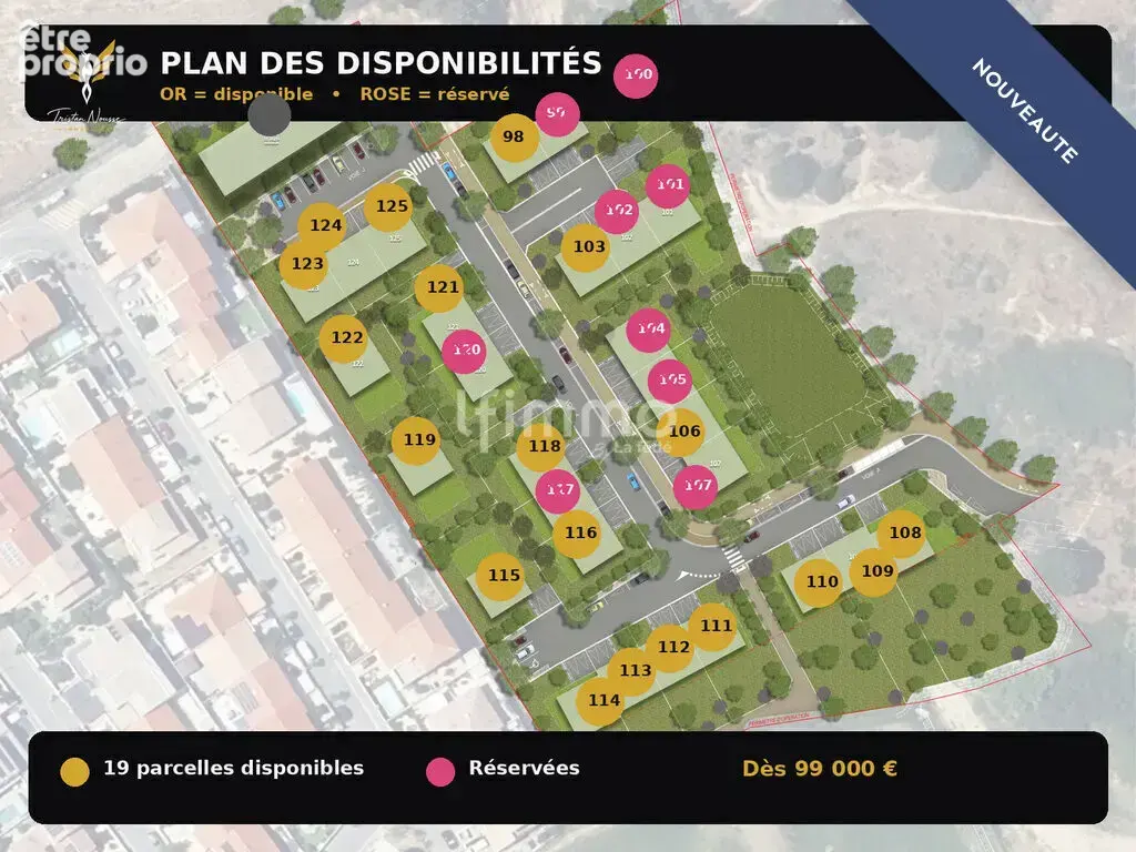 terrain viabilisé 190 m² - libre de constructeur - 2 faces - photo 2