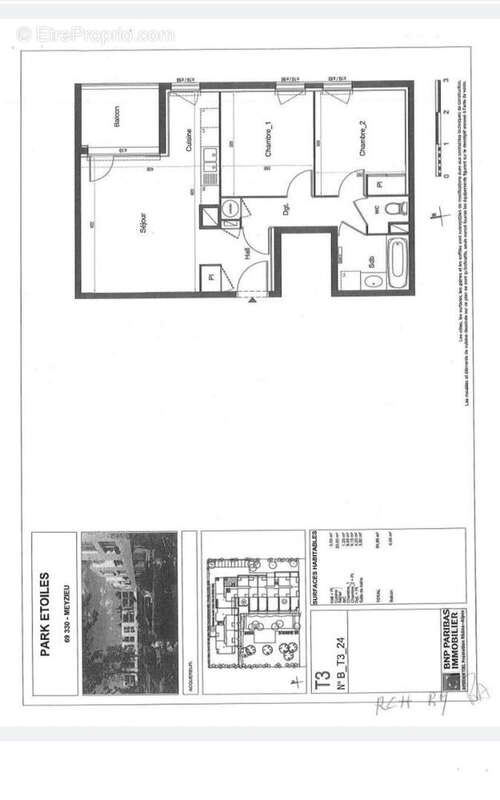 Appartement Meyzieu 3 pièce(s) 52 m2récent, garage double - photo 6